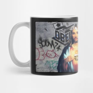 Sacred Majesty: Jesus with Crown of Mushrooms Mug